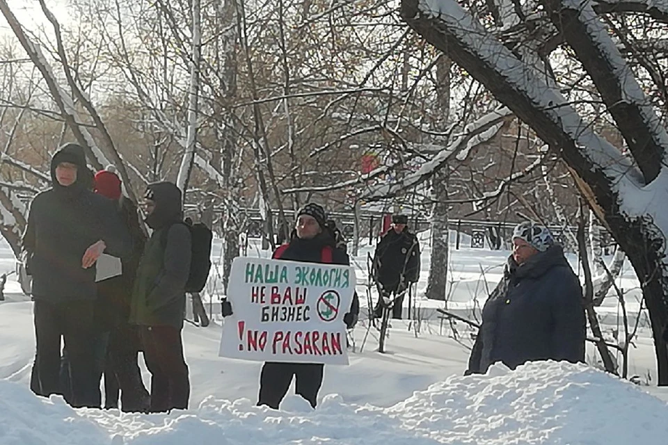 Митинг в защиту парка Ленина