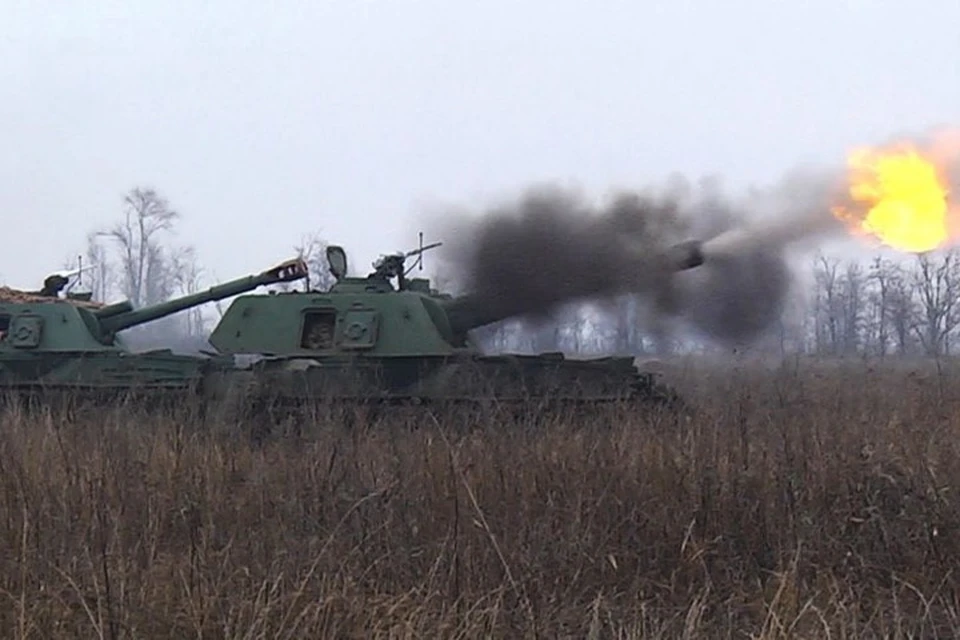 Для обстрелов ЛНР украинская армия использовала 152-миллиметровые гаубицы. Фото: Пресс-центр штаба ООС