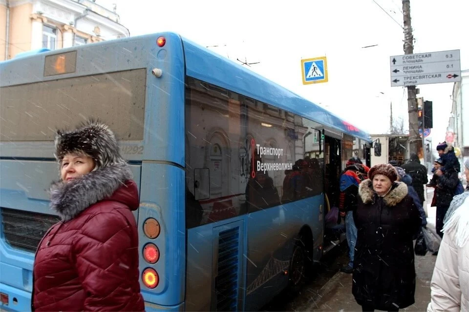 В Твери часть троллейбусного маршрута обслуживает автобус