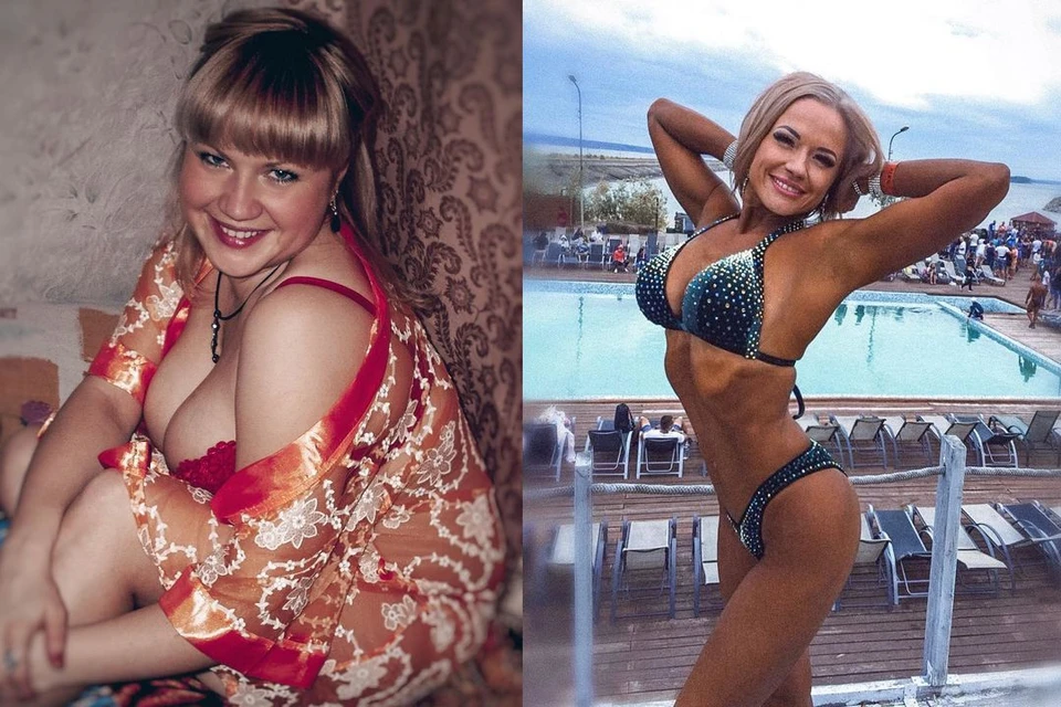 Татьяна до и после занятий спортом. Фото: instagram.com/tatianaarchekova