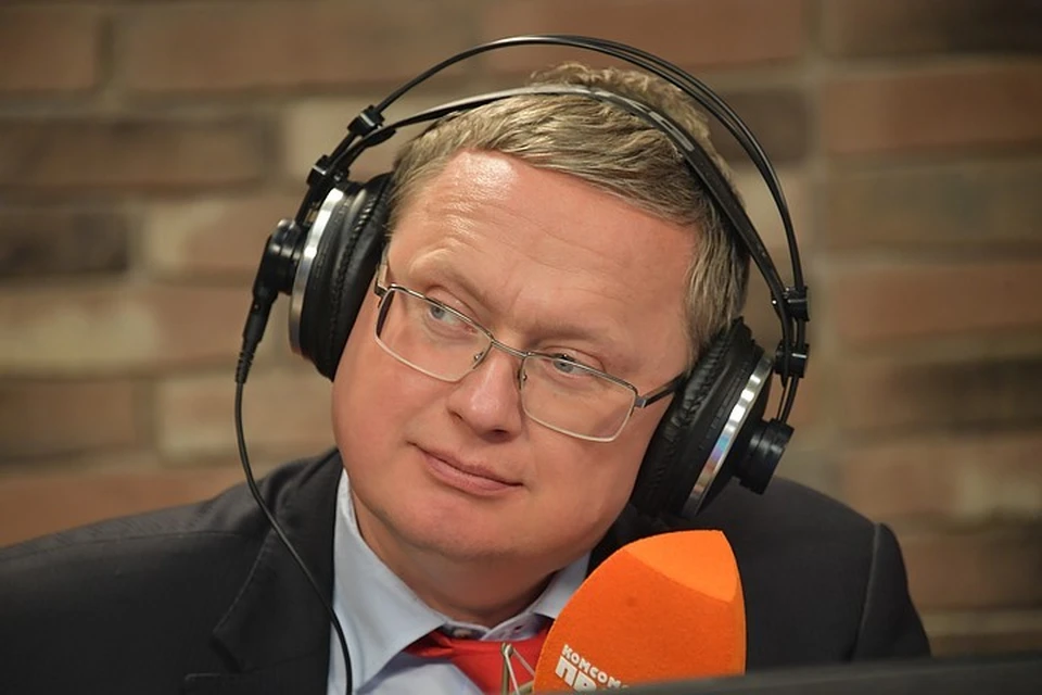 Михаил Делягин на радиостанции Комсомольская правда.
