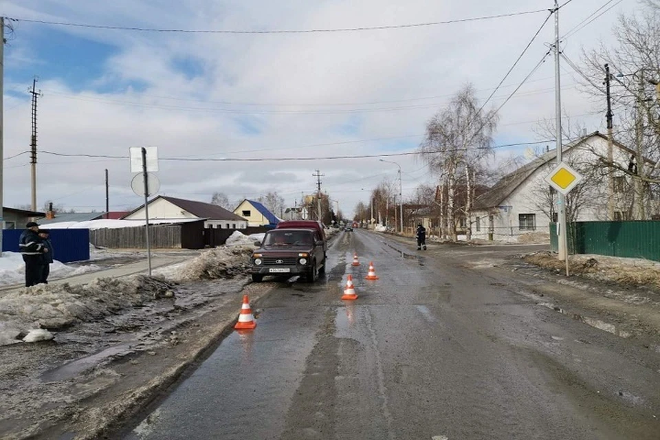 Пенсионер сбил школьницу на проезжей части в Югорске. Фото ГИБДД Югры.