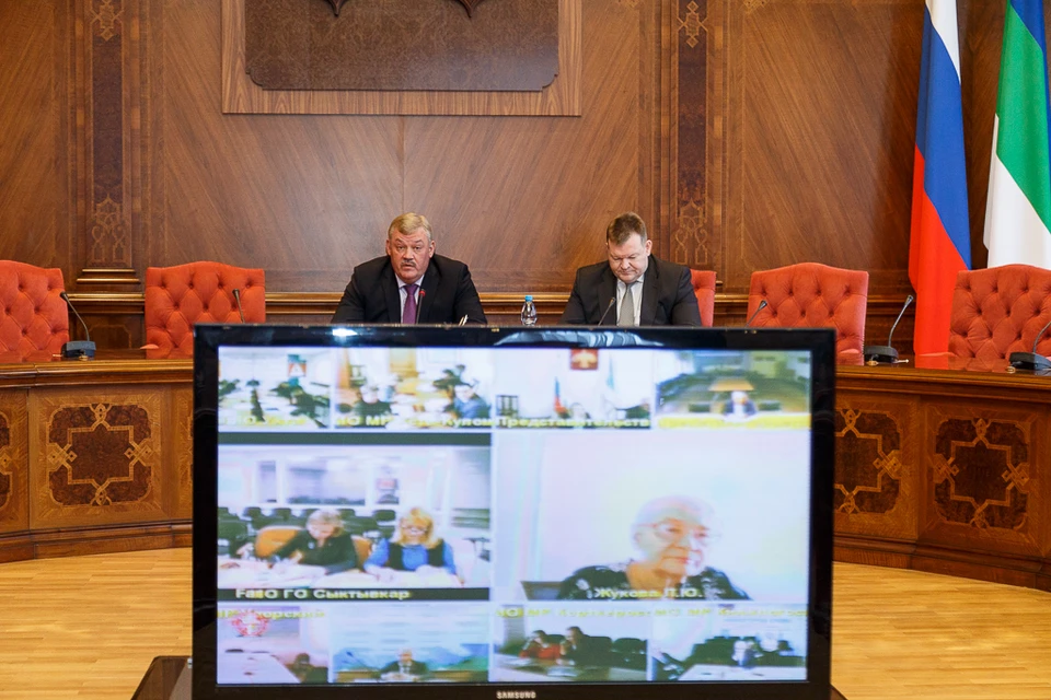 На заседании правительства Коми обсудили празднование Дня Победы и обращение Владимира Путина. Фото пресс-службы главы Коми