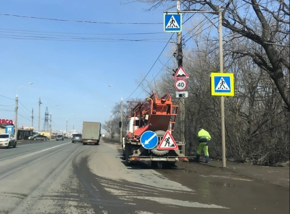На Южном шоссе повесили новые знаки / Фото: Петр Синдяшкин / ДТП 163 Самара