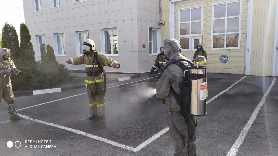 Дезинфекция против коронавируса в МЧС