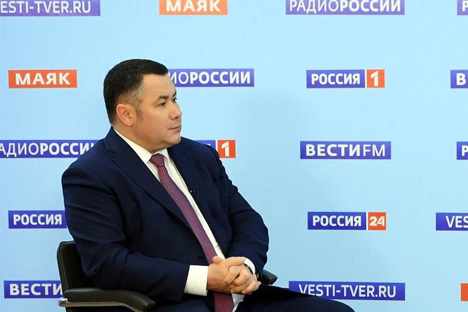Губернатор вновь появился в эфире на ТВ. Фото: ПТО