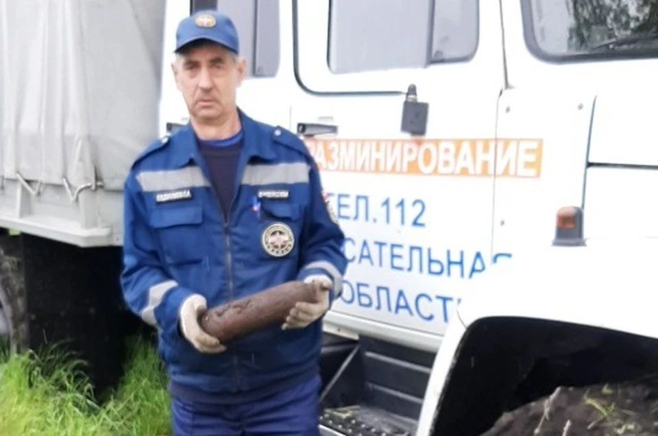 Опасный боеприпас вывезли на полигон «Постоялые дворы» для уничтожения
