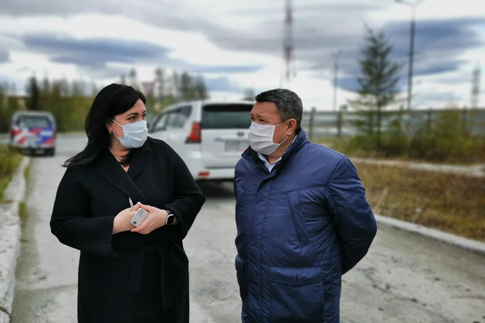 Глава Лабытнанги рассказала о планах благоустройства города спикеру Заксобрания Фото: lbt.yanao.ru