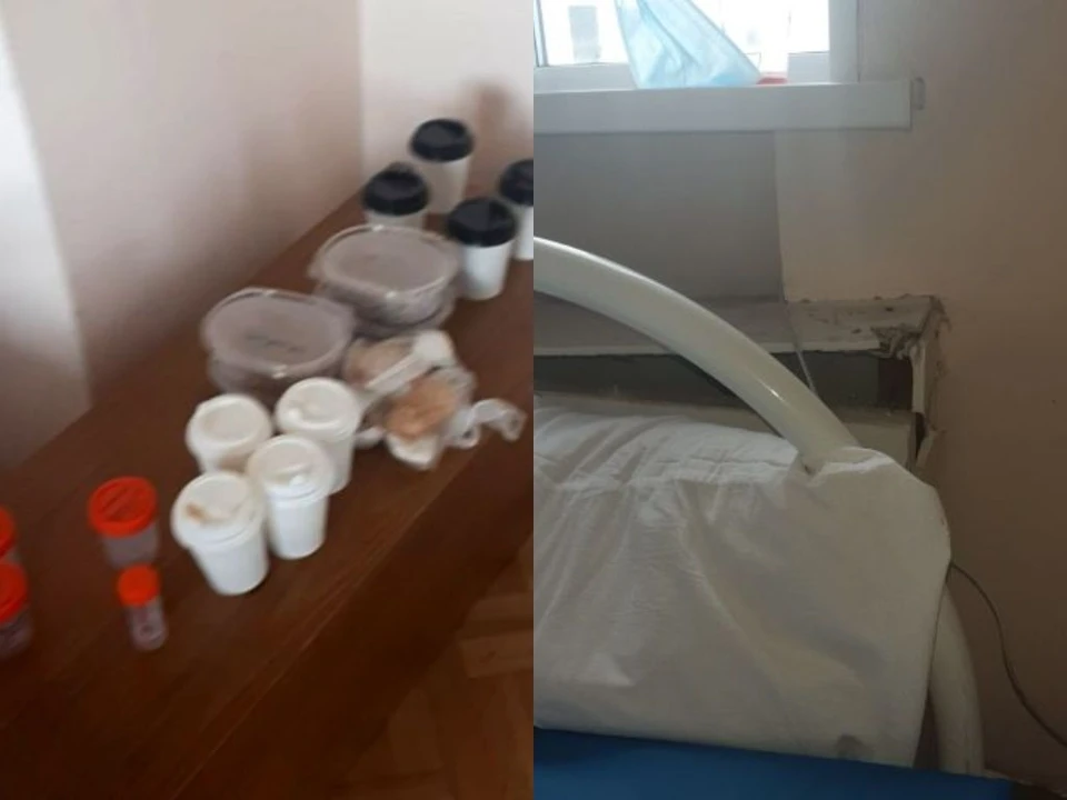 Пациентов с температурой поместили в палаты с разрухой и без мебели. Фото: Александр Колтунов