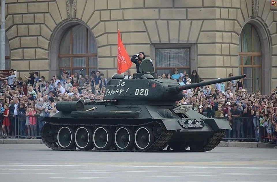 Возглавит колонну танк Т-34.