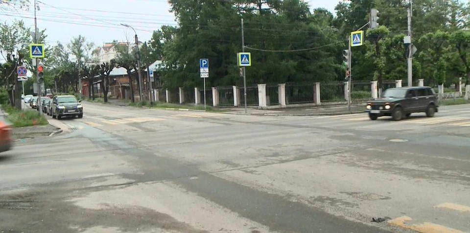 Новая разметка привела к хаосу на дороге в центре Рязани. Фото: ГТРК "Ока".