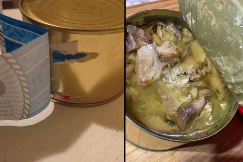 Просроченные консервы попали в майский продуктовый набор для детсадовцев в Санкт-Петербурге. Фото: vk.com/lovekronshtadt