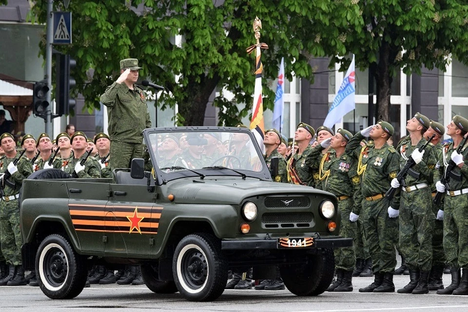 В Луганске началась подготовка к параду Победы. Фото: пресс-служба Главы ЛНР