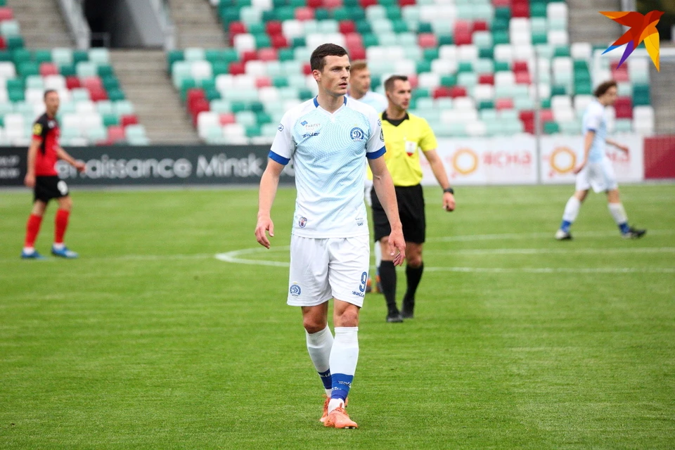 Единственный мяч в игре минского "Динамо" и "Славии" из Мозыря забил Евгений Шикавка.