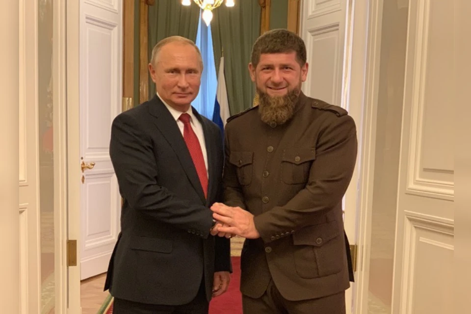 Рамзан Кадыров с Владимиром Путиным
