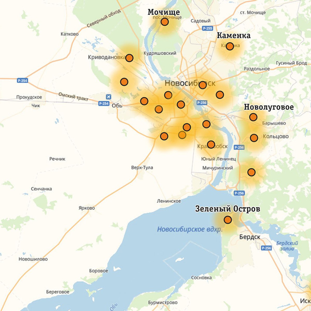 Смотрим на карте, как изменилась зона покрытия 4G Билайн в Новосибирскойобласти - KP.RU