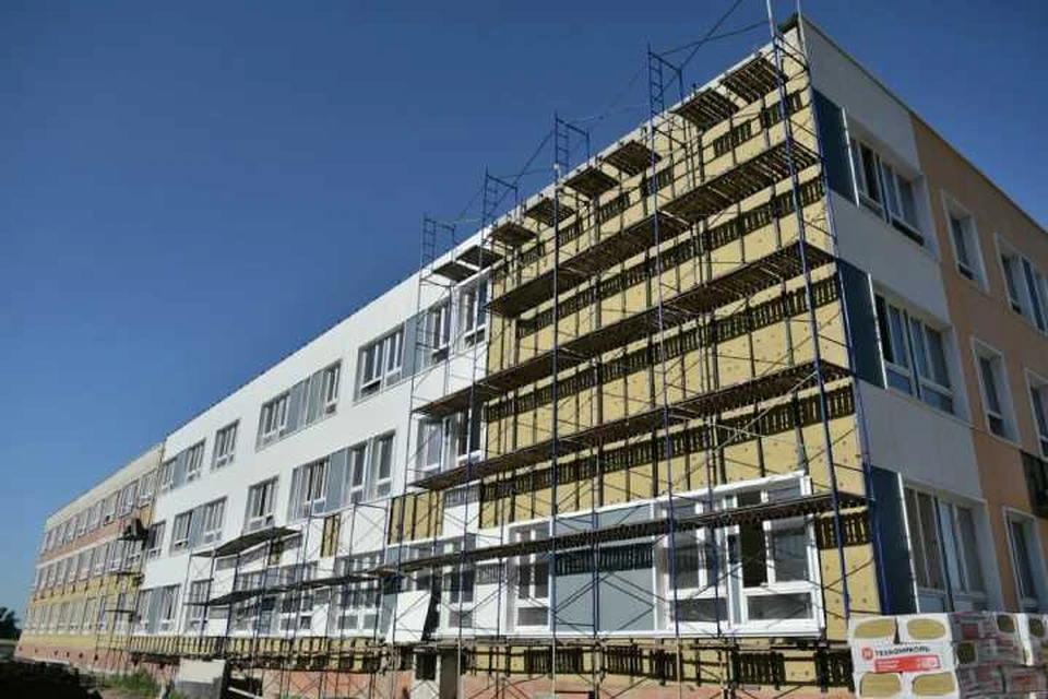 Школу на улице Марины Цветаевой сдадут в 2020 году. Фото мэрии Краснодара