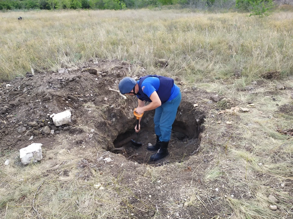 Все боеприпасы вывезли на полигон и уничтожили. Фото: пресс-служба ГУ МЧС России по РК