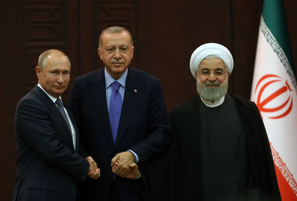 Главы России, Турции и Ирана договорились не спорить из-за Сирии