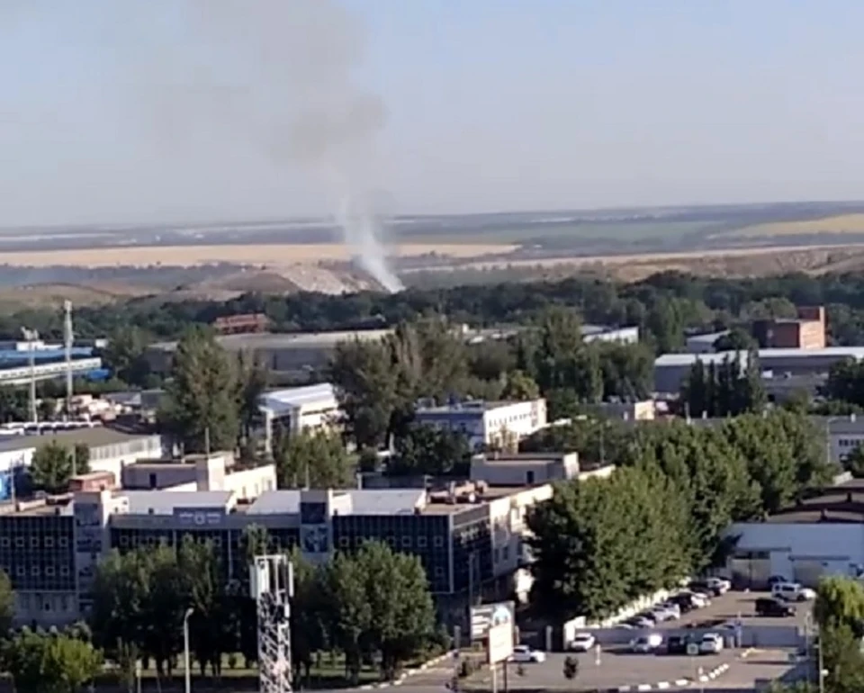 Пожар на полигоне ТБО в Ростове. Фото: Владислав Махмудов