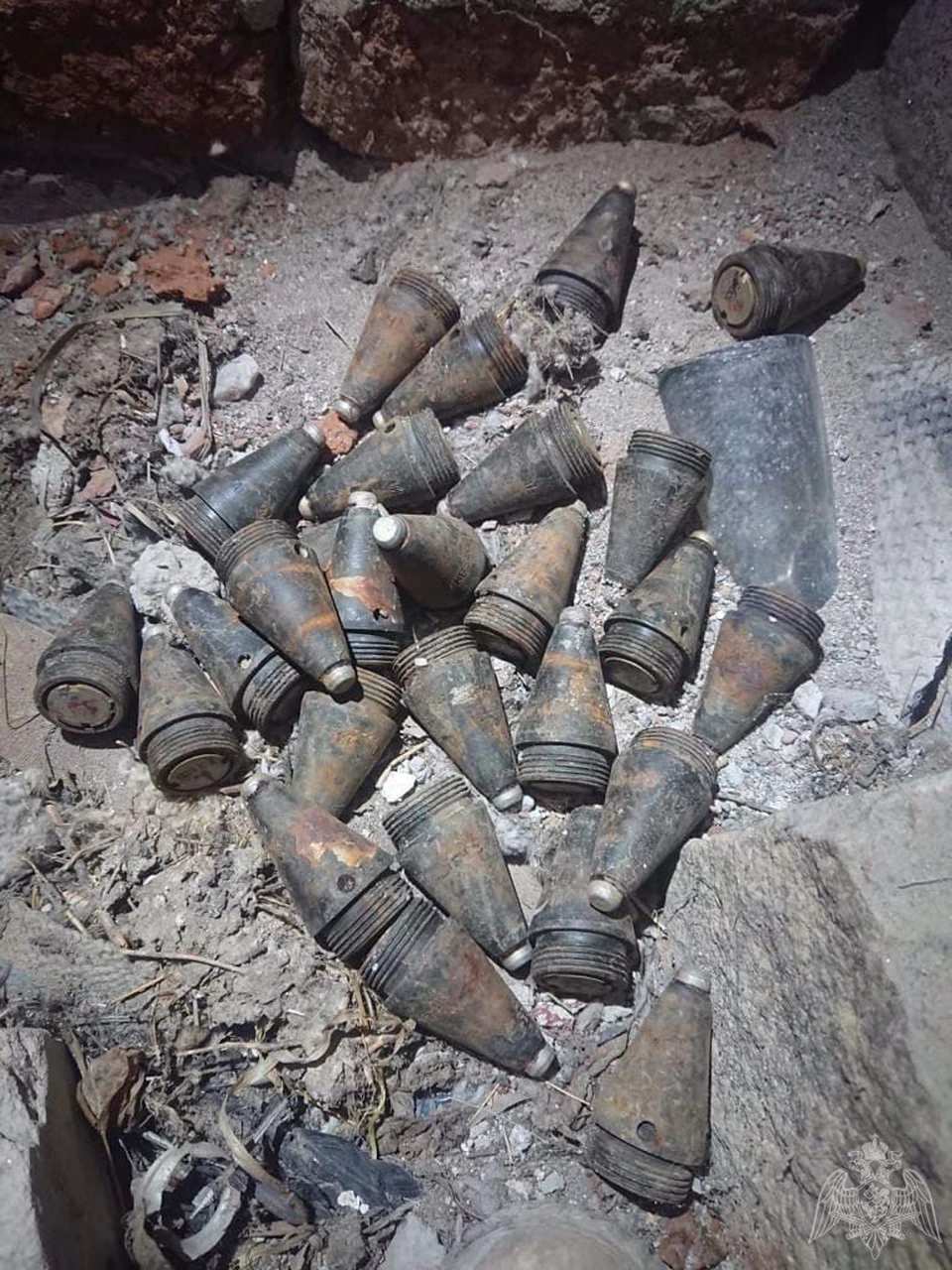 При неосторожном обращении найденные снаряды могли легко сдетонировать. Фото: пресс-служба Росгвардии по Челябинской области