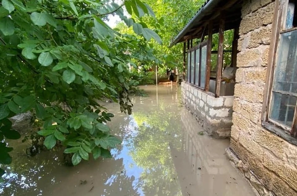 На частичное подтопление частных домов жалуются жители в районе улицы Речная. Фото: официальный сайт администрации Бахчисарая.