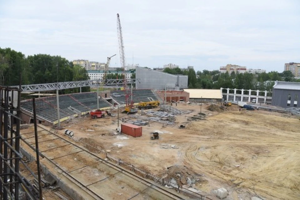 Реконструкция Республиканского стадиона идет полным ходом. Фото с сайта минспорта Коми