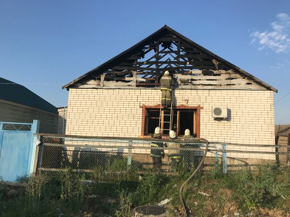 Фото с места пожара.