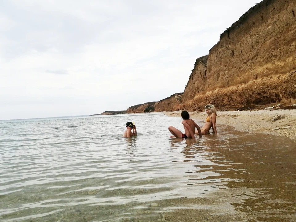 Вода в Черном море прогрелась до 25°.