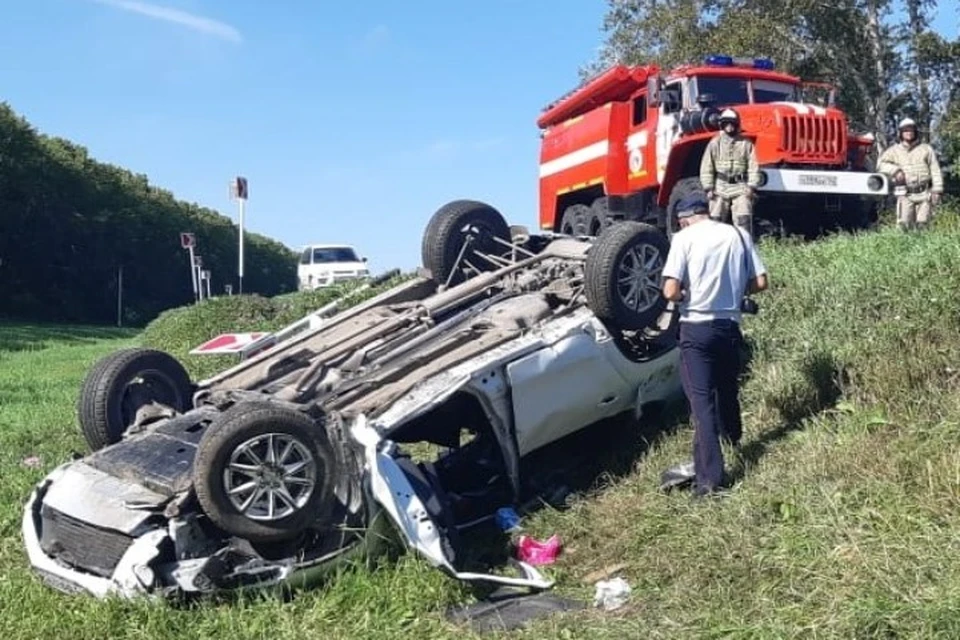 Два человека погибли и двое пострадали в ДТП в Кузбассе. ФОТО: пресс-служба ГУ МВД России по Кемеровской области