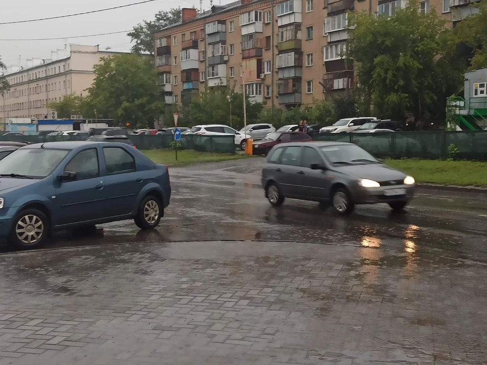 На смену жаре в город пришла дождливая погода