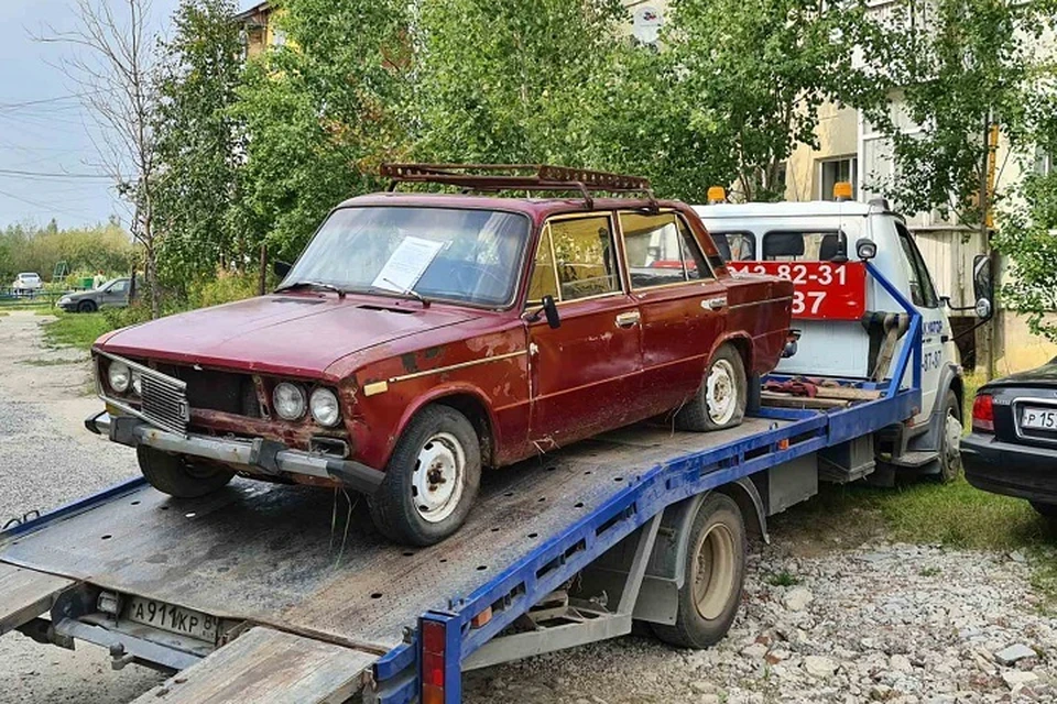 Несколько дворов Ноябрьска избавились от ржавеющего автотранспорта Фото: Администрация Ноябрьска