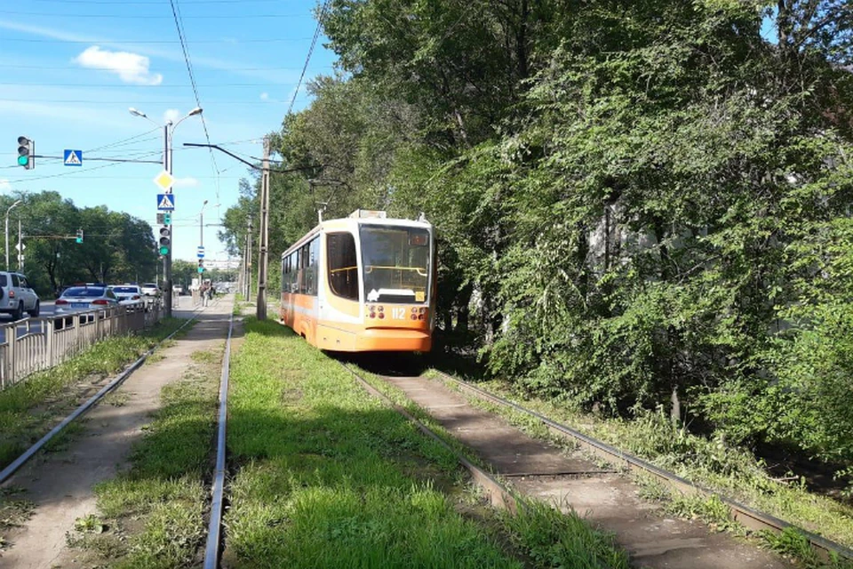В Хабаровске пешехода сбил трамвай