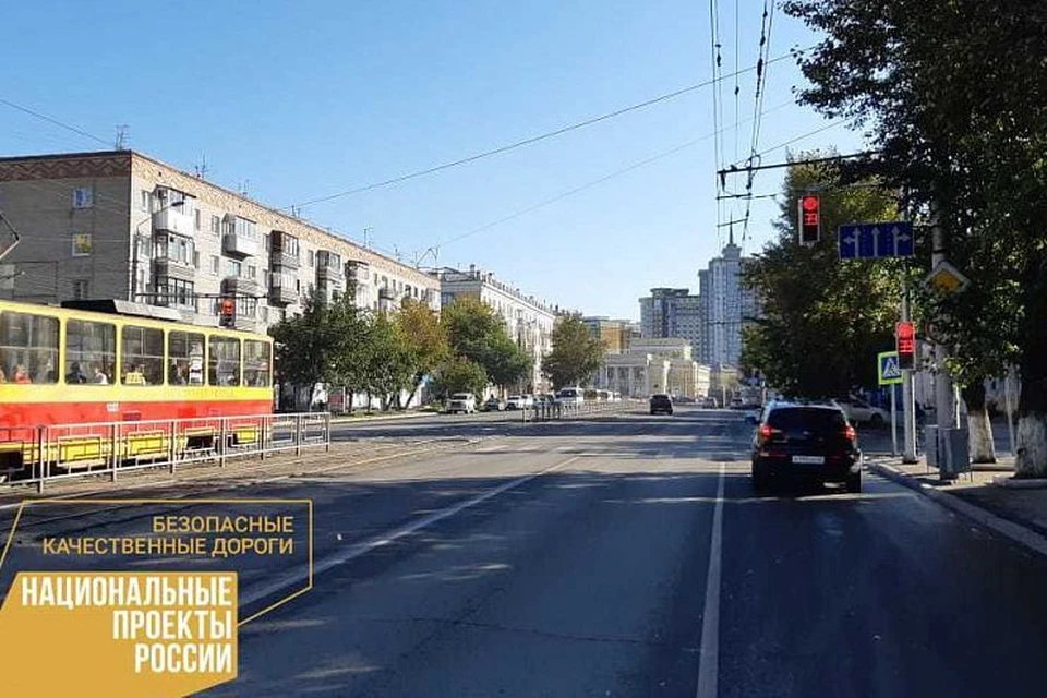 Светофор в Барнауле.