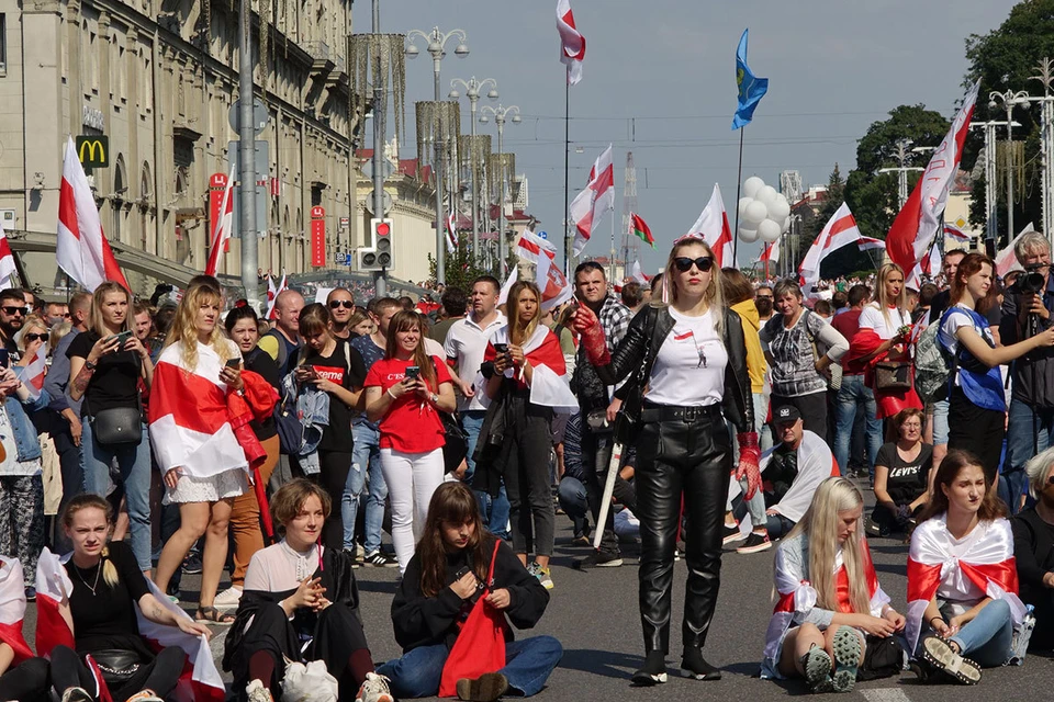 30 августа протесты в Минске продолжились