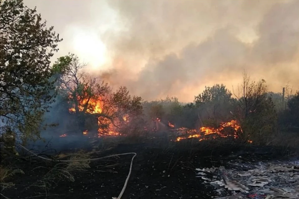 В Ростовской области начали эвакуацию людей из-за массового пожара
