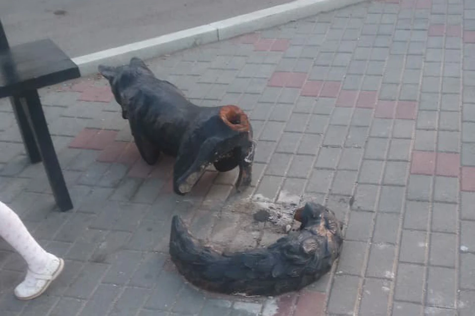 Кроме лисы на прошедших выходных сломали лавочки на улице Климова, ремонт которых прошел на той неделе. Фото: администрация Троицка