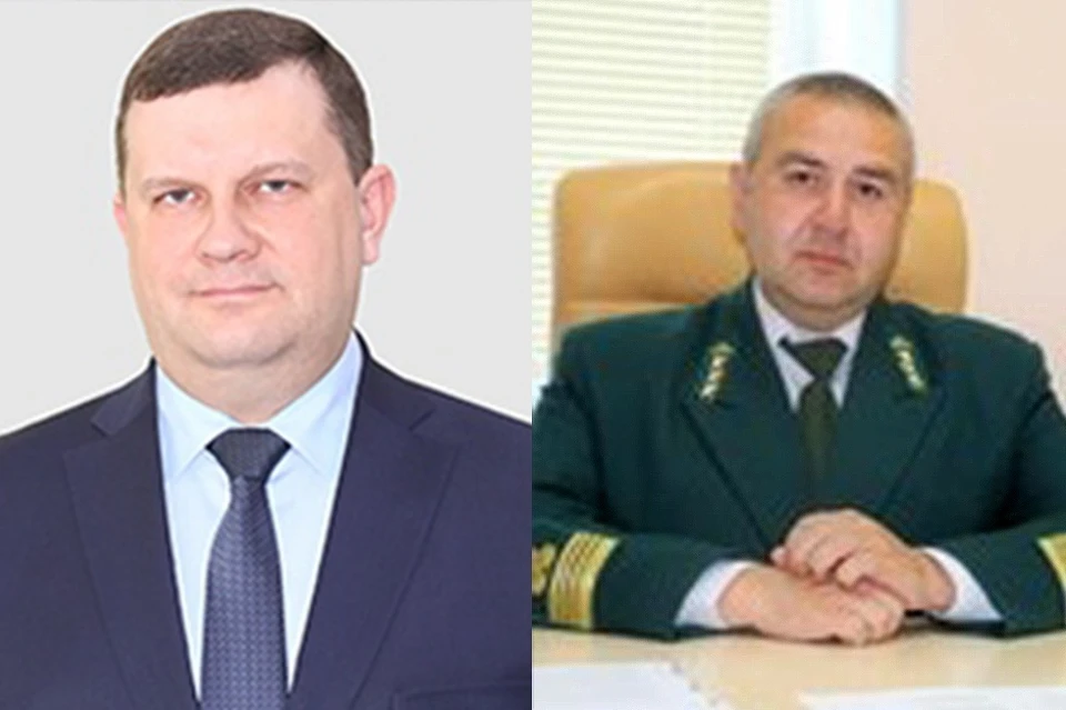 Слева экс-министр Димитрий Маслодудов, справа - и.о. министра лесного хозяйства Анвар Бикбов Фото: правительство края