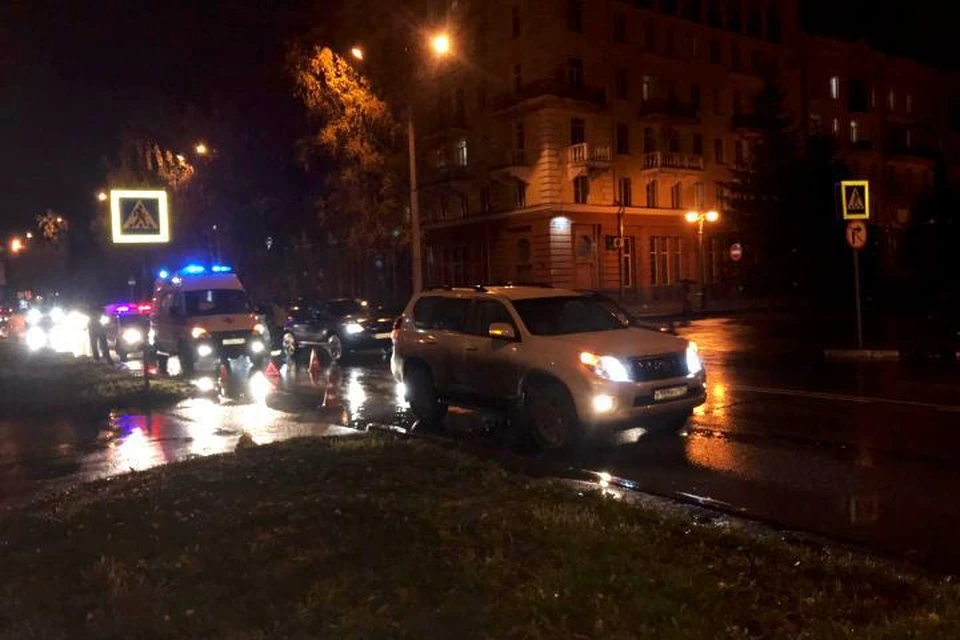Подросток и трое взрослых попали под машины в Новокузнецке. ФОТО: отдел пропаганды новокузнецкой Госавтоинспекции.