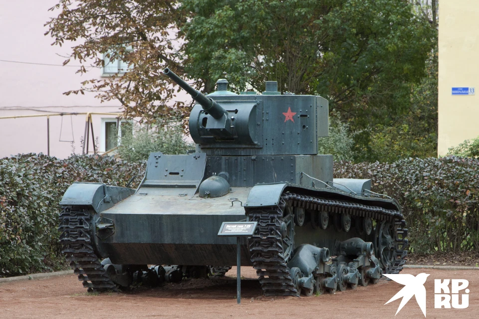 Этот танк Т-26 поднят из реки Ловать в Новгородской области, точно такие же принимали участие в бою у рязанской деревни Поярково.