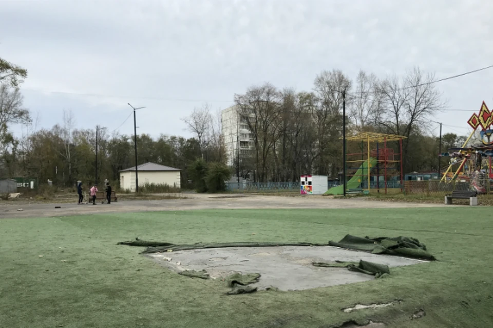 При благоустройстве парка в Комсомольске-на-Амуре нашли нарушения