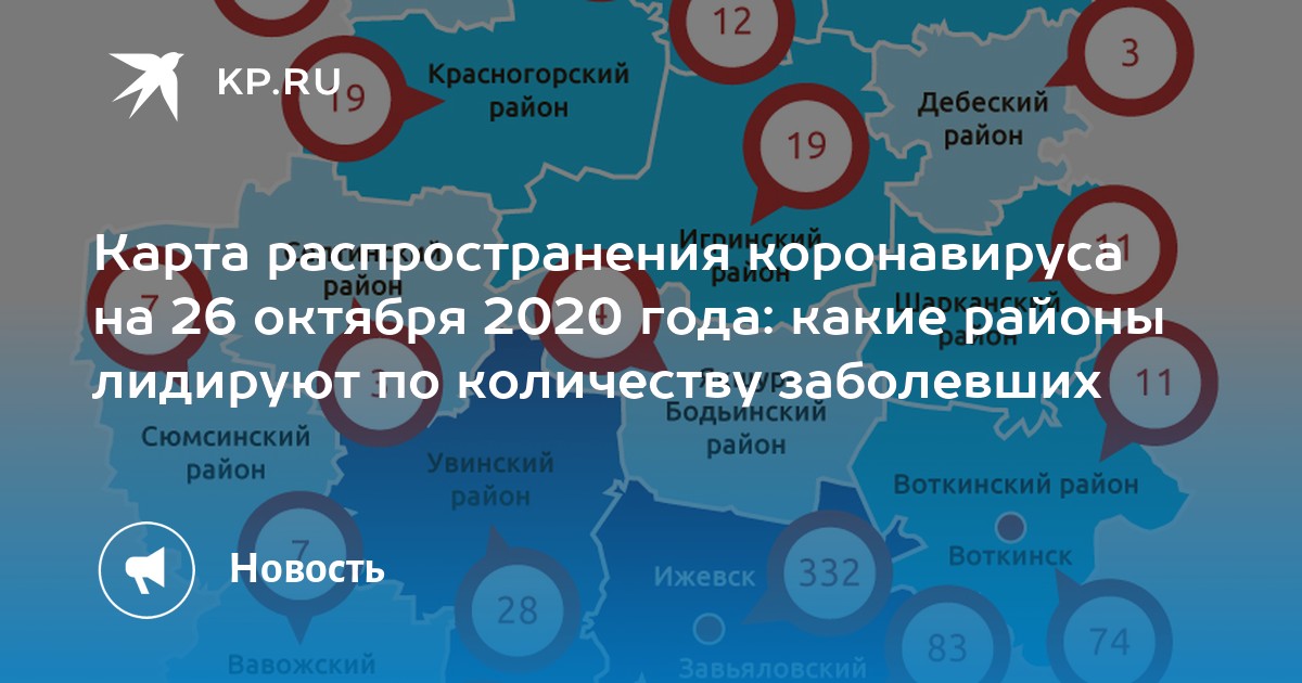 Карта распространения коронавируса по брянской области по районам на сегодня