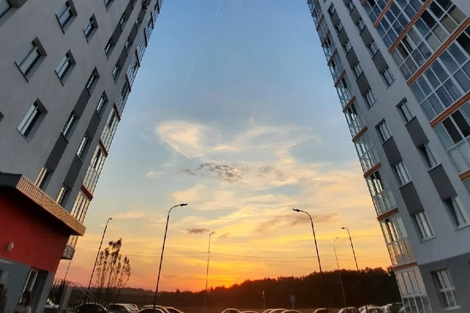 Закат в Тюмени