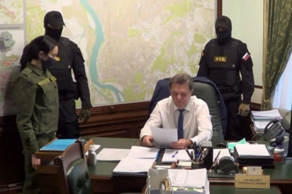 Задержание мэра Томска сотрудниками УФСБ. Фото: СУ СКР