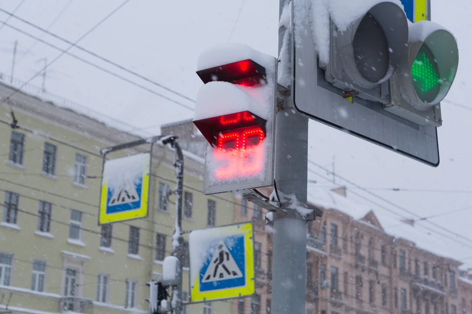 Порядка тысячи светофоров в Санкт-Петербурге оборудованы устройствами звукового сопровождения