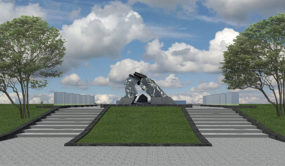 Памятник станет частью триптиха Победы. Эскиз монумента