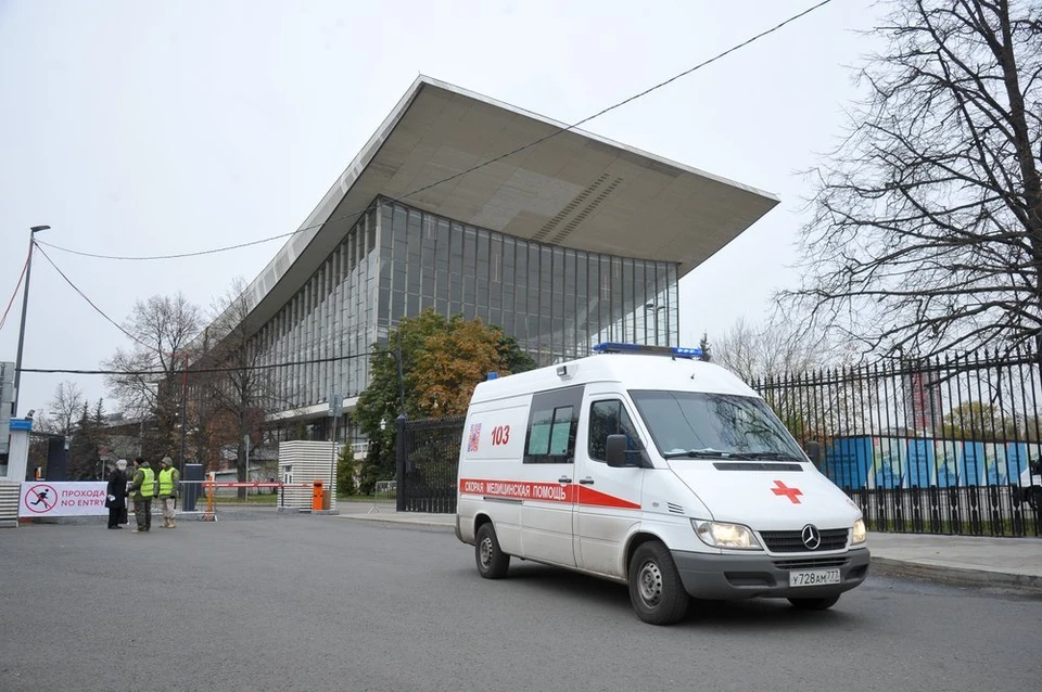 Временный госпиталь пациентов с COVID-19 на ВДНХ