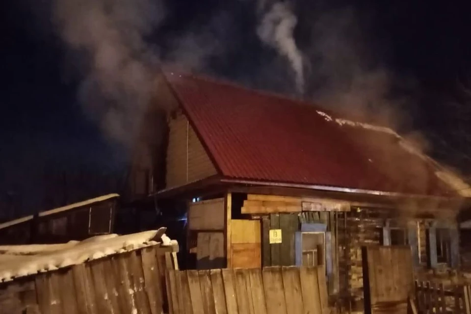 В Тогучине произошел пожар, где погибли два человека. Фото: МЧС по Новосибирской области