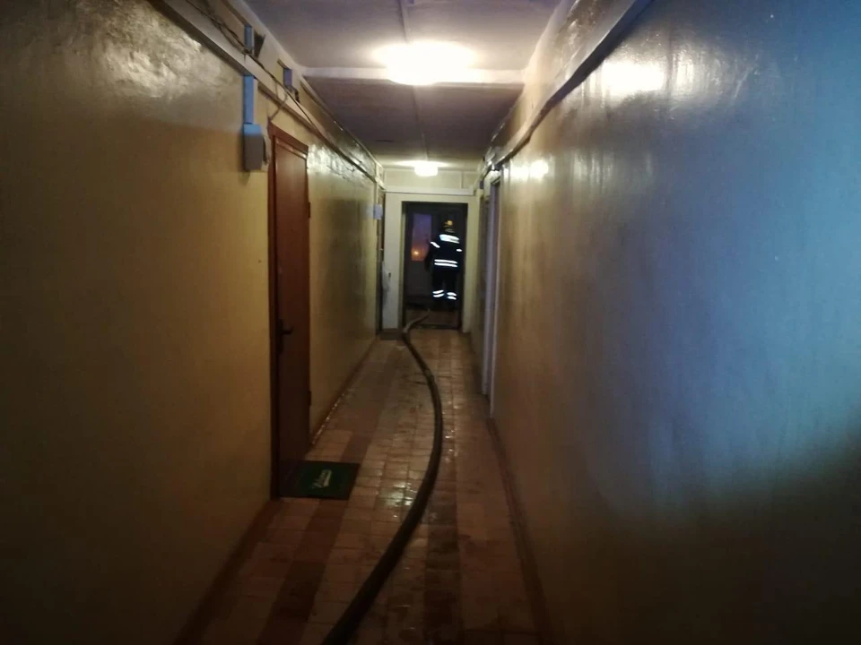 Тульские пожарные спасли из огня женщину с двумя детьми