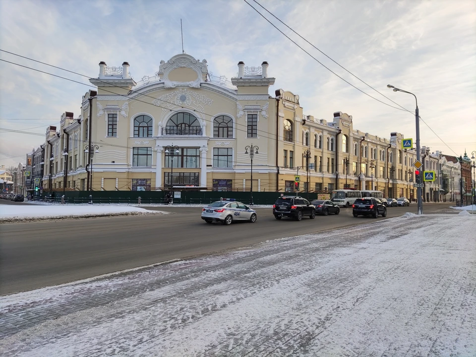Обновленное историческое здание снова украшает главный проспект Томска.